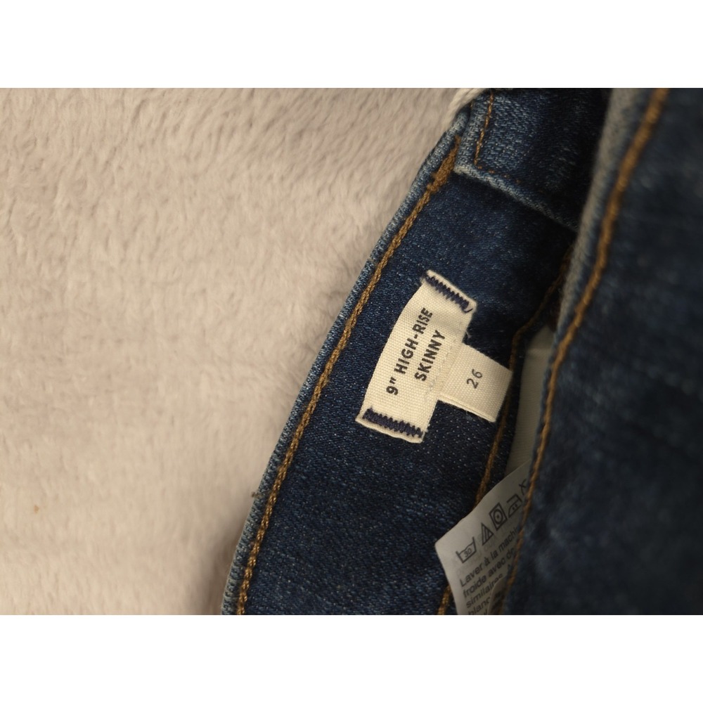 New Madewell 9" High Rise Skinny Denim Jeans 26 York Wash - Picture 8 of 10